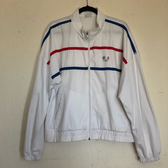 Vintage Levi's white USA Olympic Jacket XL